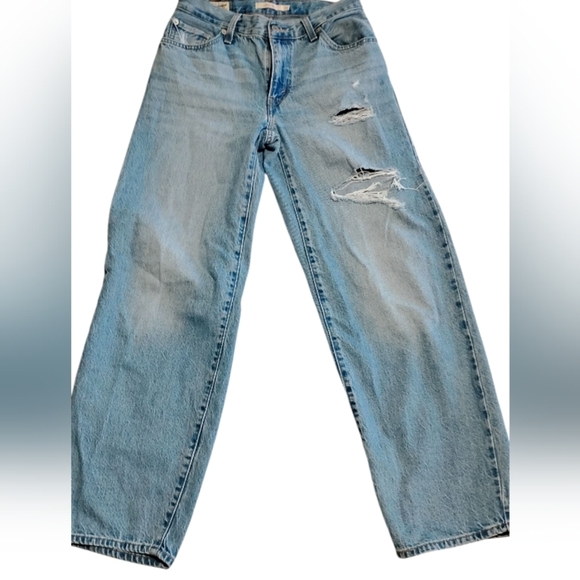 Levi's Premium Baggy Dad | VGUC Distressed Vintage Look And Feel | Size 24 - Picture 3 of 13